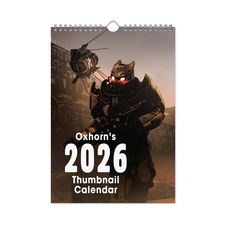 Oxhorn's 2026 Thumbnail Calendar product image (1)