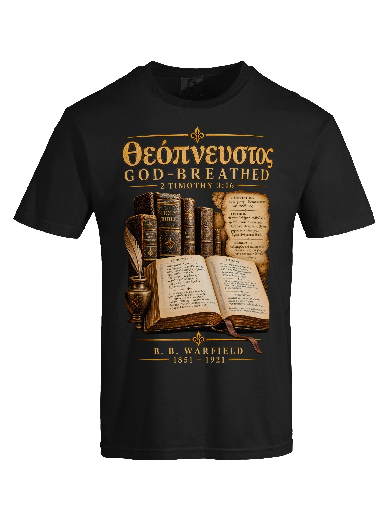 God-Breathed Scripture | B. B. Warfield Inspired Christian T-Shirt – Theology Today product image (86)