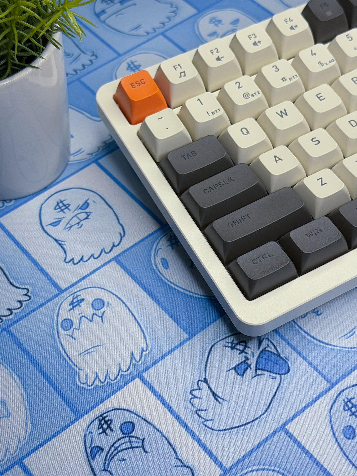 Blue Money Ghost Desk Mat product image (5)