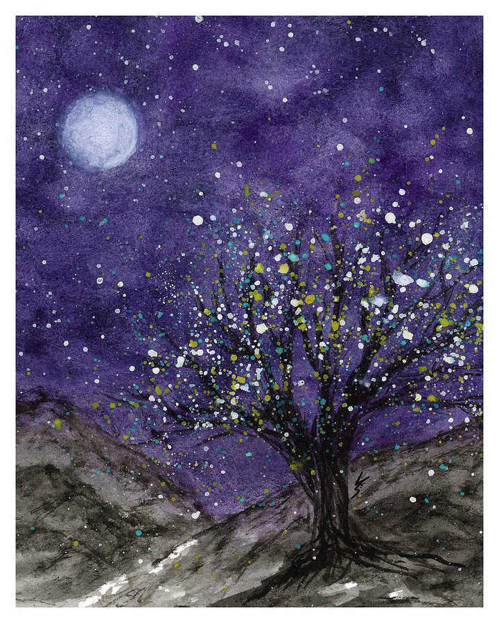 Moonlight Tree Print product image (2)