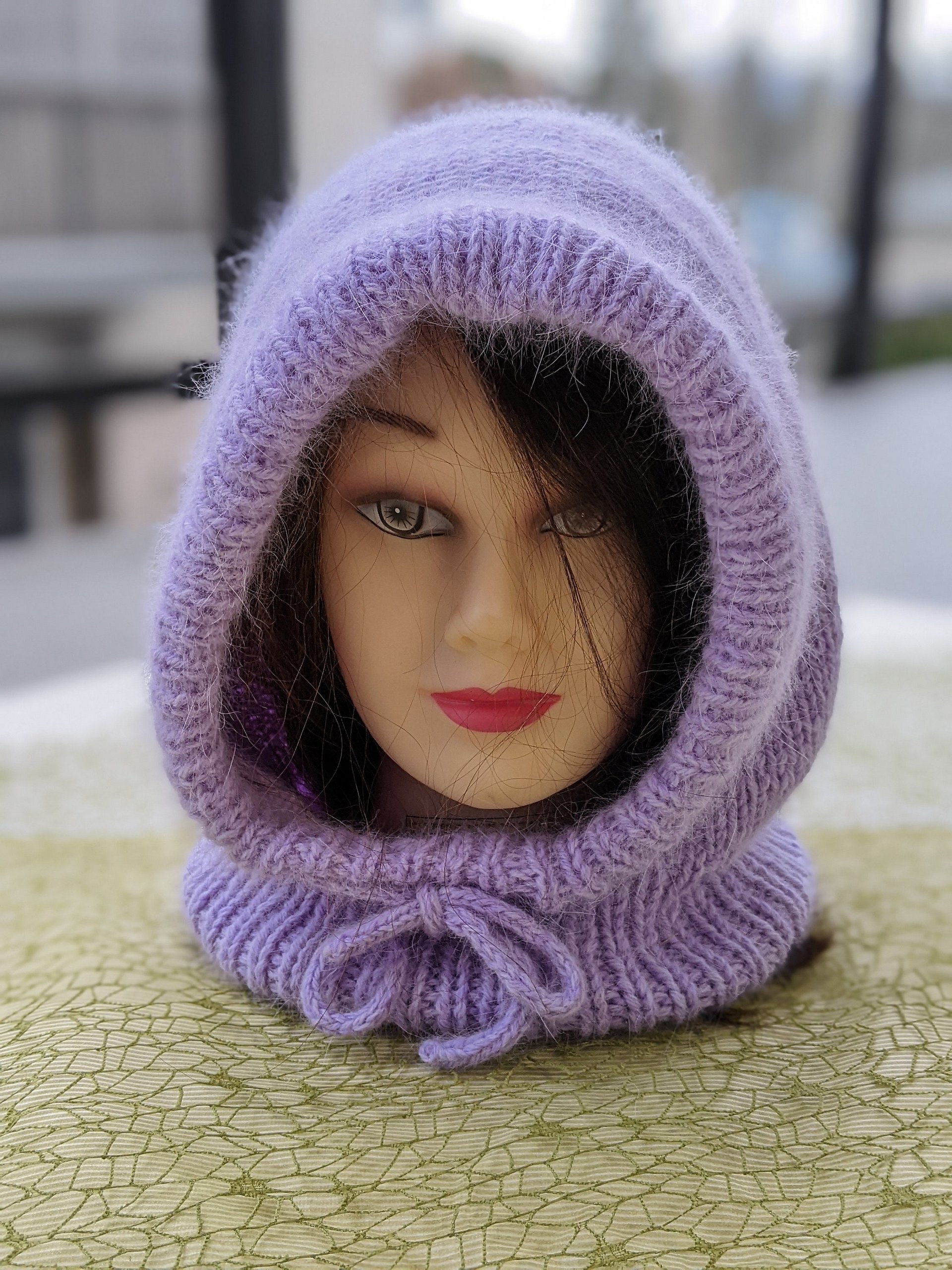 Knit Hooded Cowl Pattern product image (9)