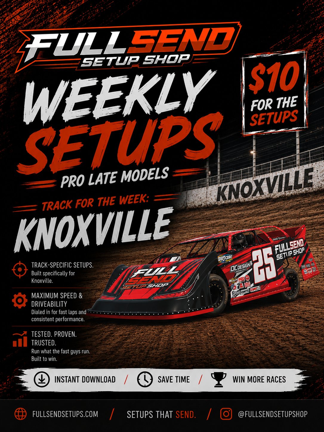 W10 | Pro Late Model Knoxville Setup product image (1)