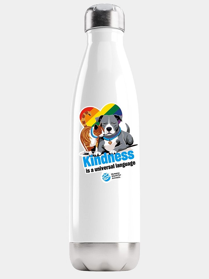Kindness is a universal language rainbow heart - Sticker product image (1)