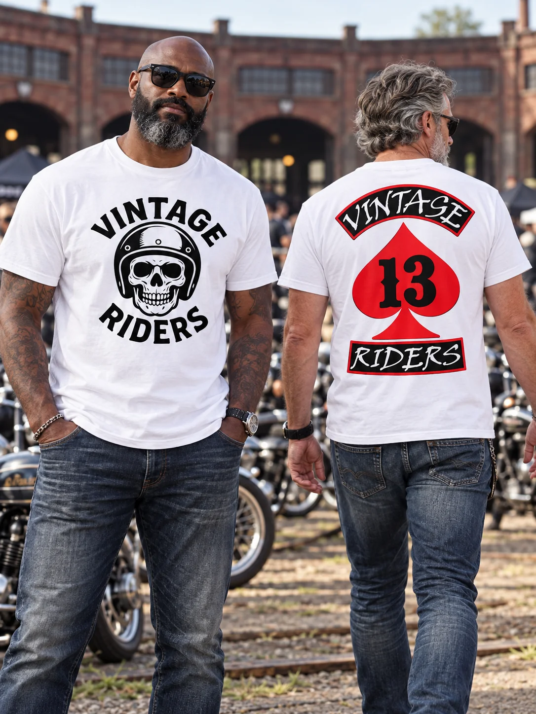 Death Stare + Vintage Riders 13 — Gildan Heavyweight Tee product image (1)