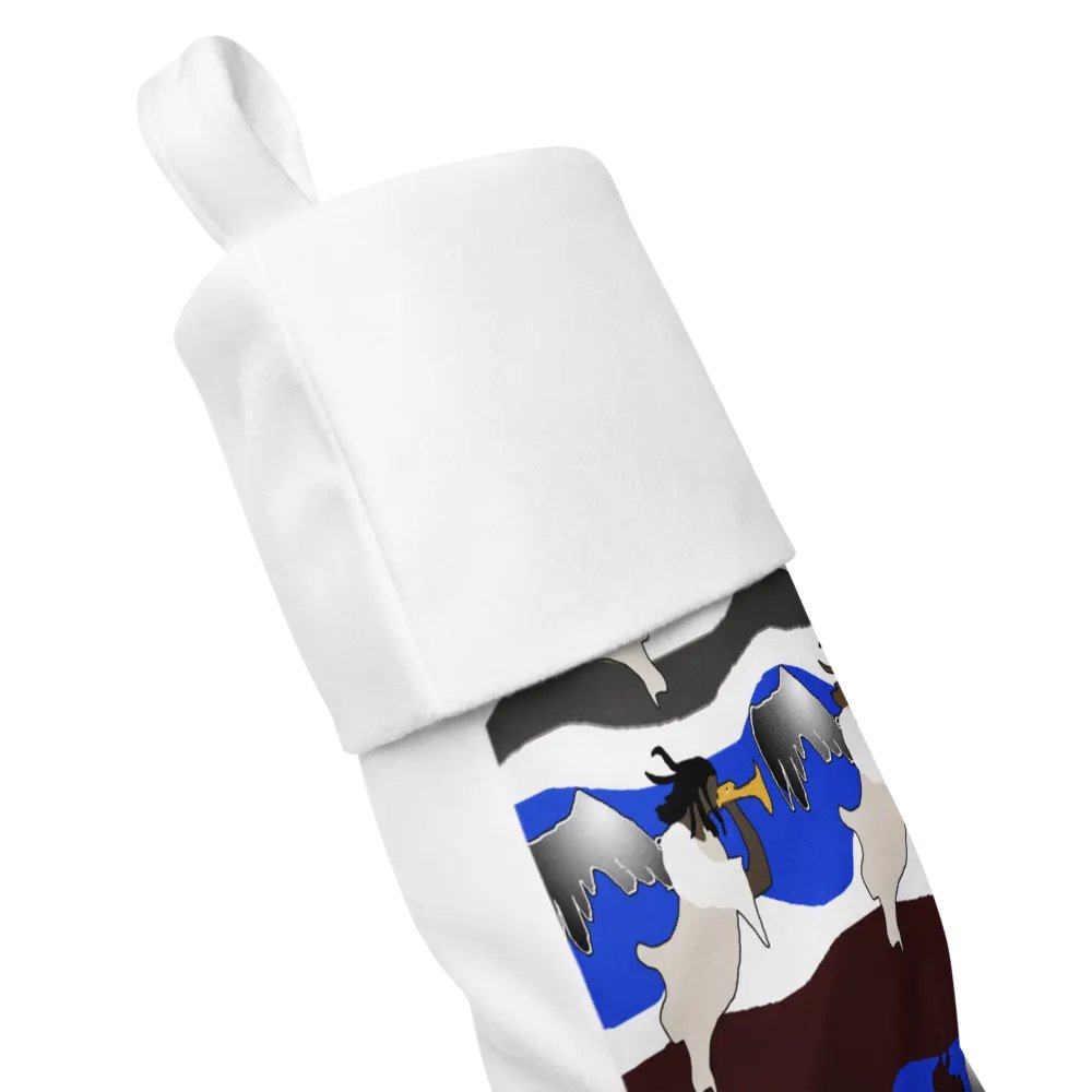 Angels Pattern Christmas Stocking product image (3)