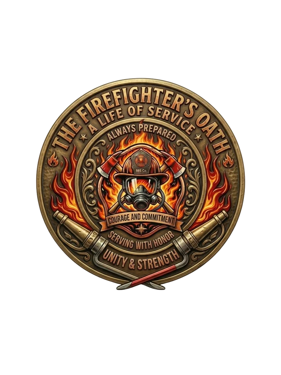 Firefighter Shirt — Firefighter’s Oath Always Prepared Fire Department Tee | Flat Out Broken™ product image (3)