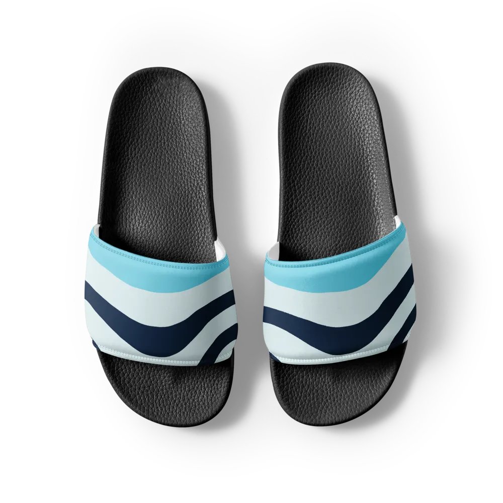 Blue Sunset Waves Women's Slides product image (1)