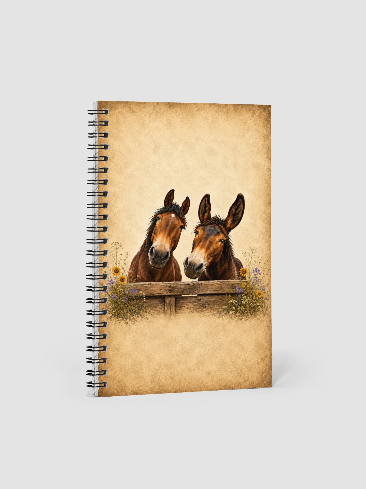 Meet Me at the Fence — Cabo & Delilah Spiral Notebook product image (1)