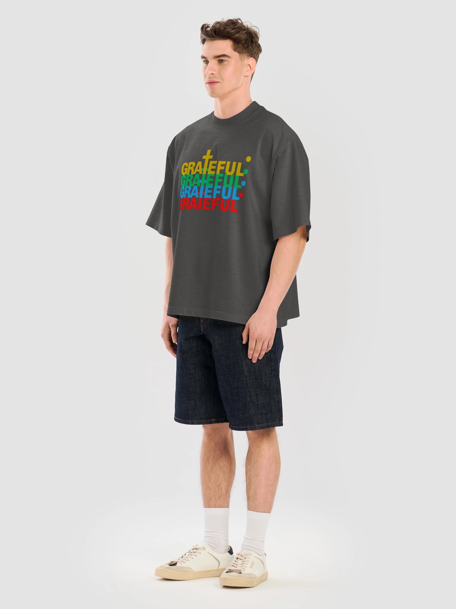 Grateful Oversied Tee (Black) product image (7)