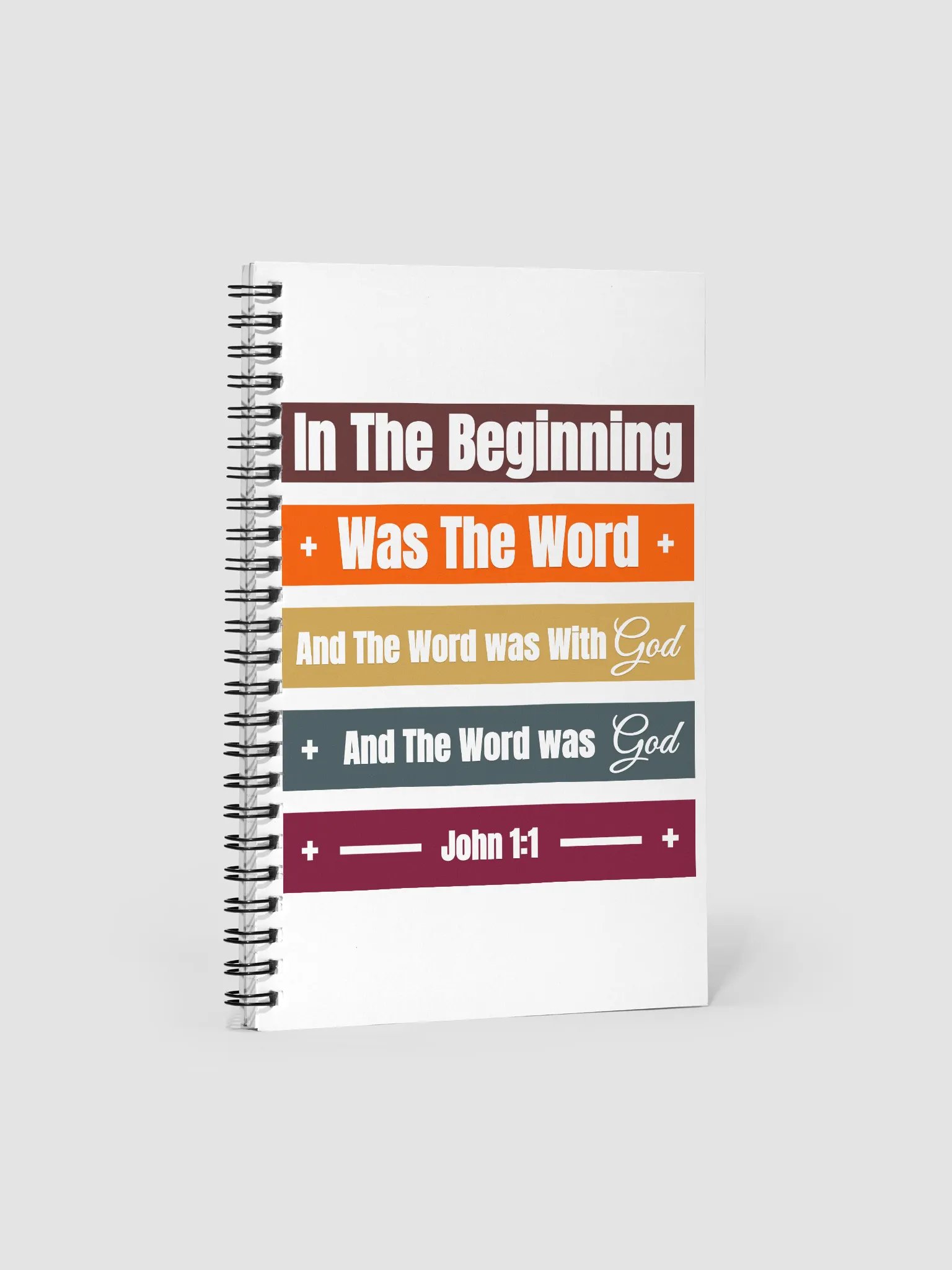 In The Beginning Spiral Notebook product image (1)