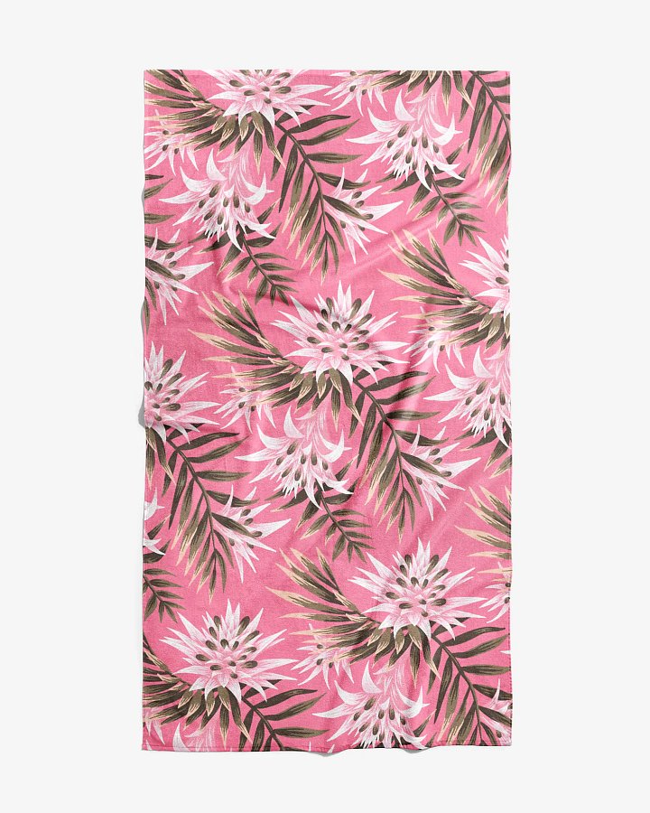 Beach Towel - Fasciata Tropical / Light Pink & Green product image (1)