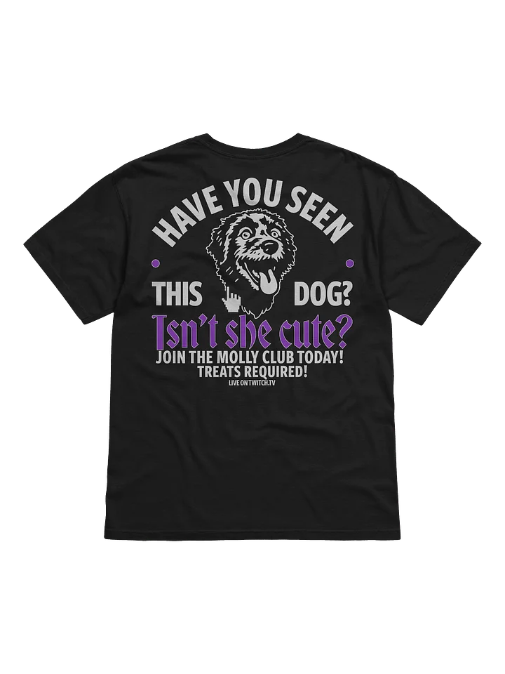 HAVE YOU SEEN THIS DOG? - T-SHIRT (BLACK & PURPLE) product image (2)