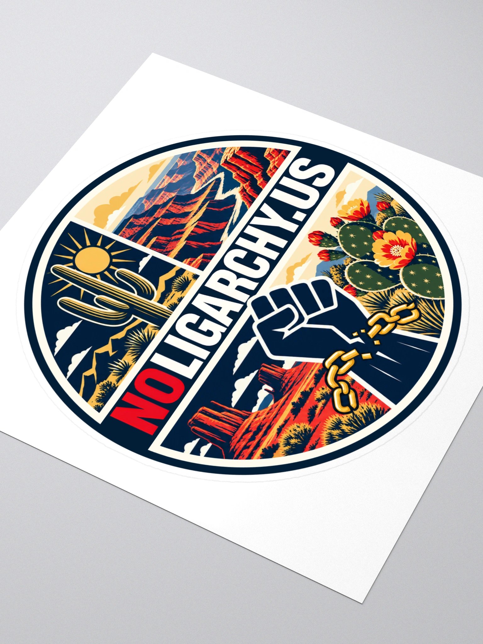 Arizona NOLIGARCHY.US sticker product image (3)