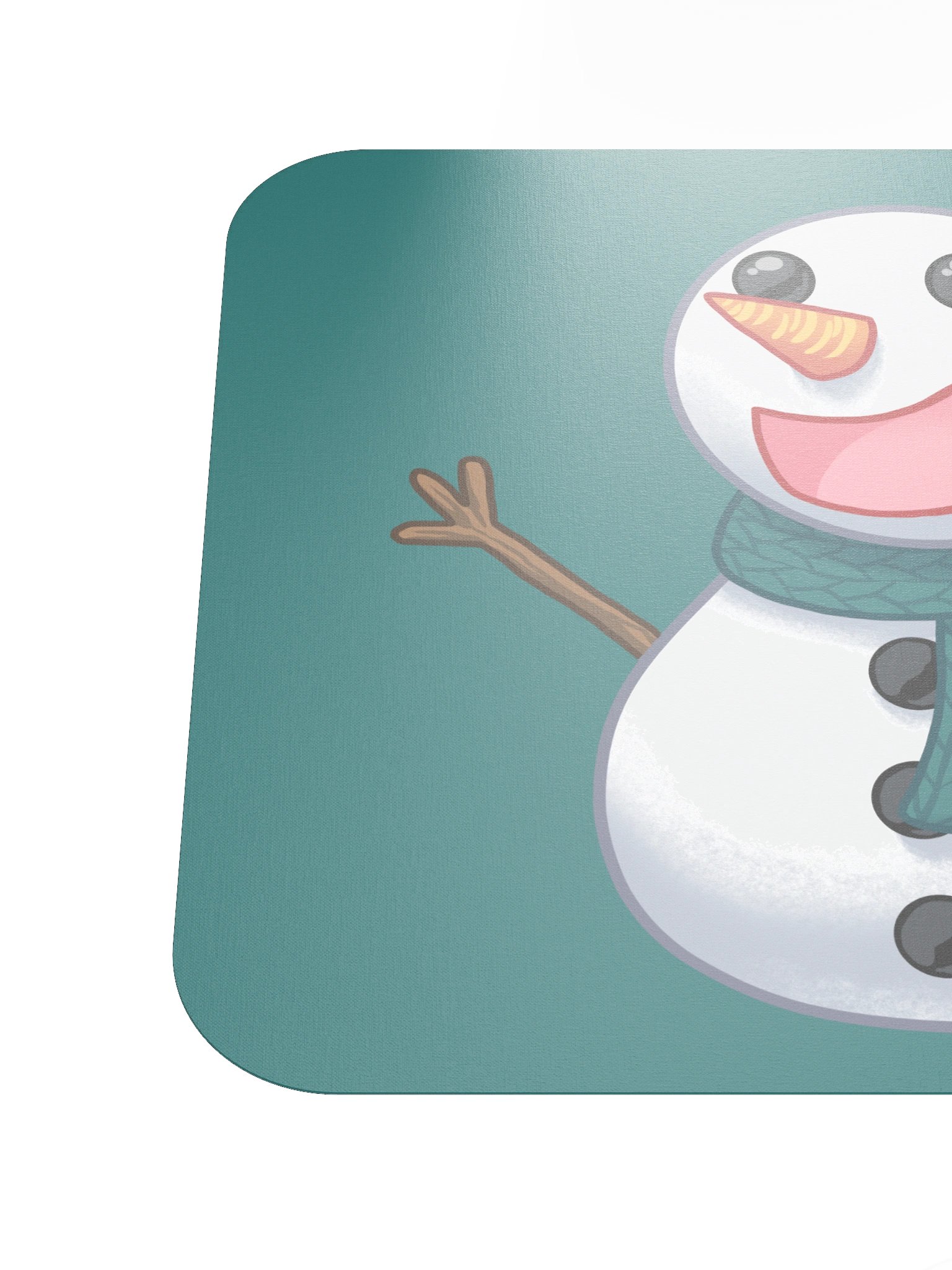 Happy Snowman Mouse Pad product image (6)