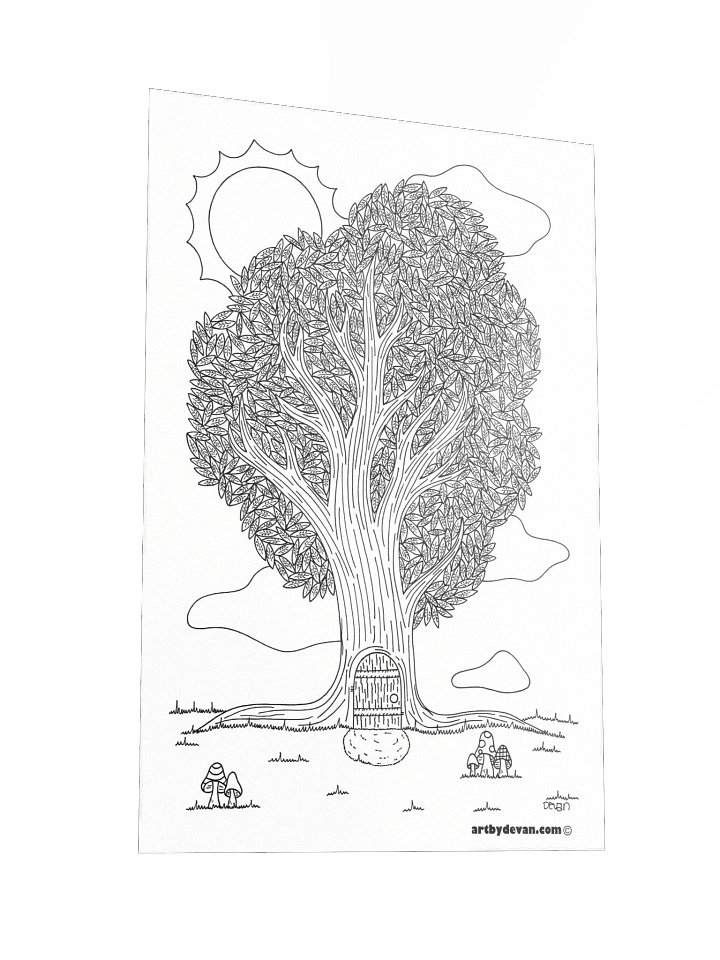 Color Your Own Art: Little Door product image (2)