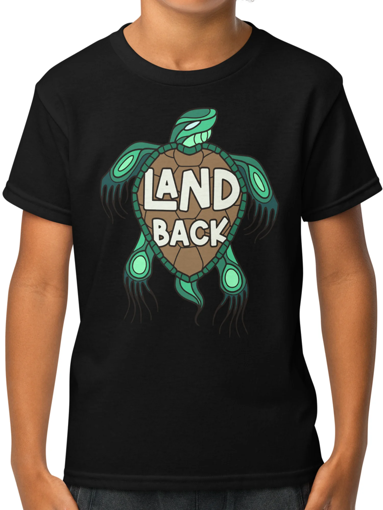 Land Back Turtle | Youth T-Shirt product image (1)