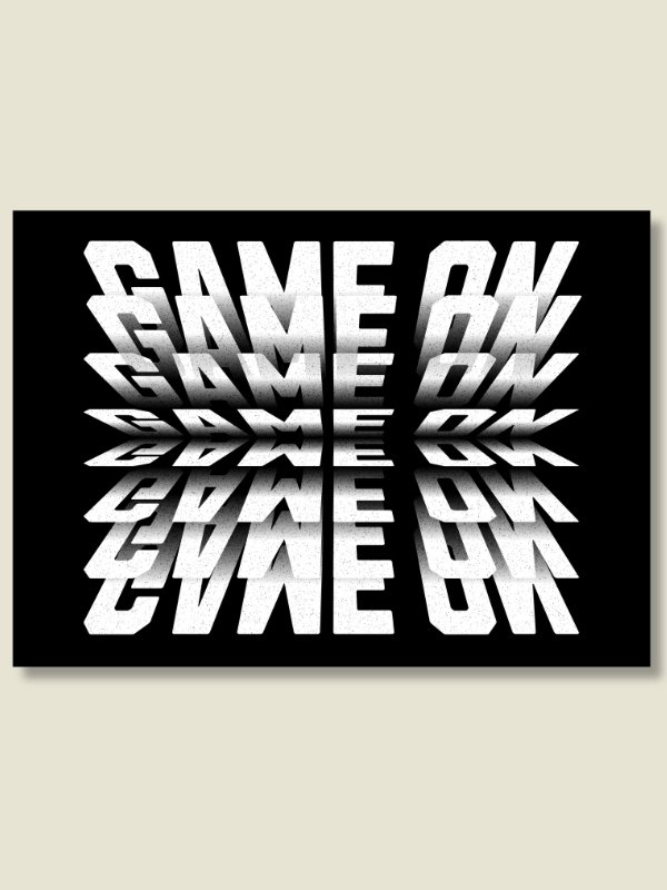 Flipbook GAME ON Board Game Room Poster - UNFRAMED product image (1)