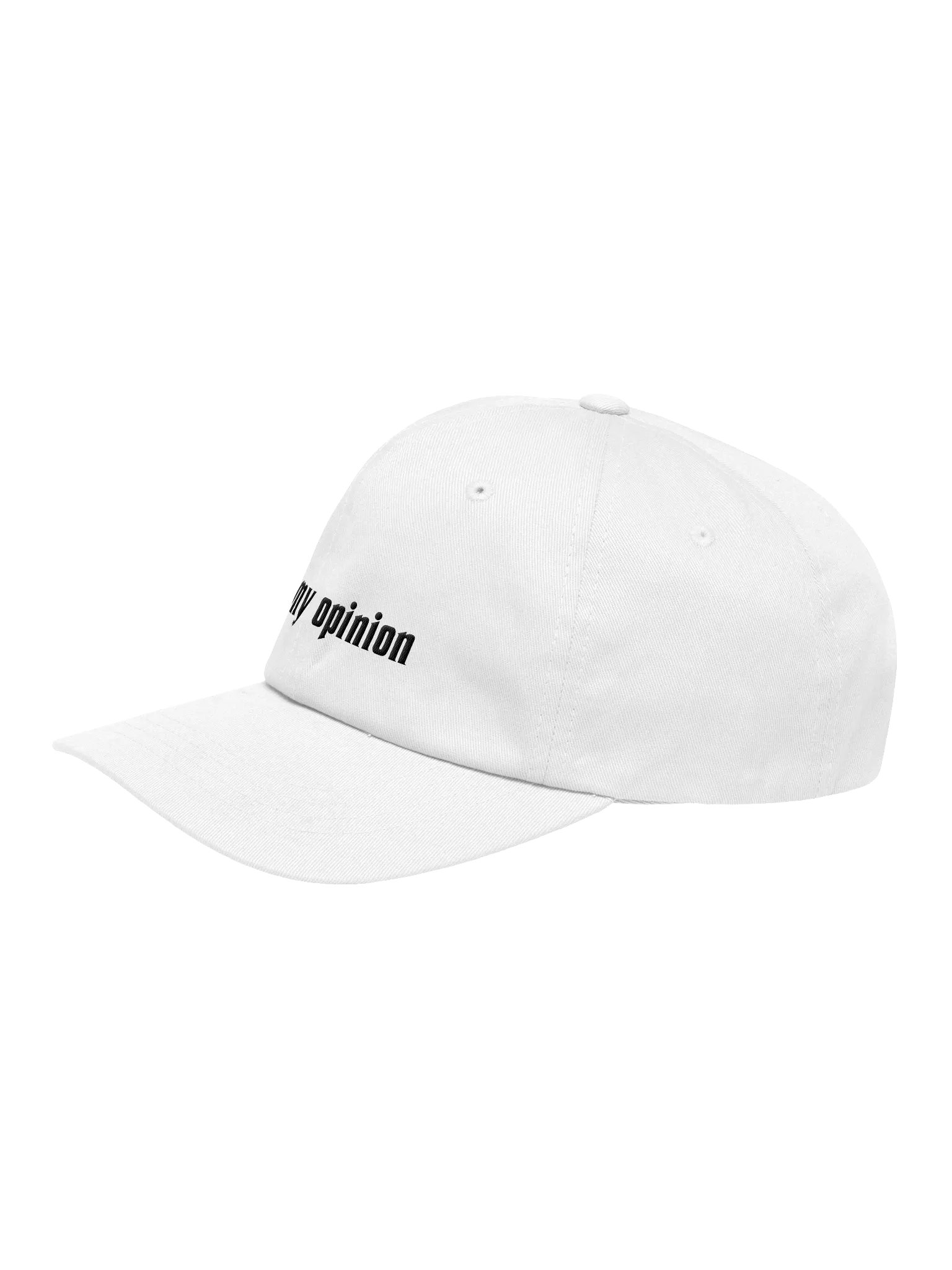 "in my opinion" black embroidery dad hat product image (3)