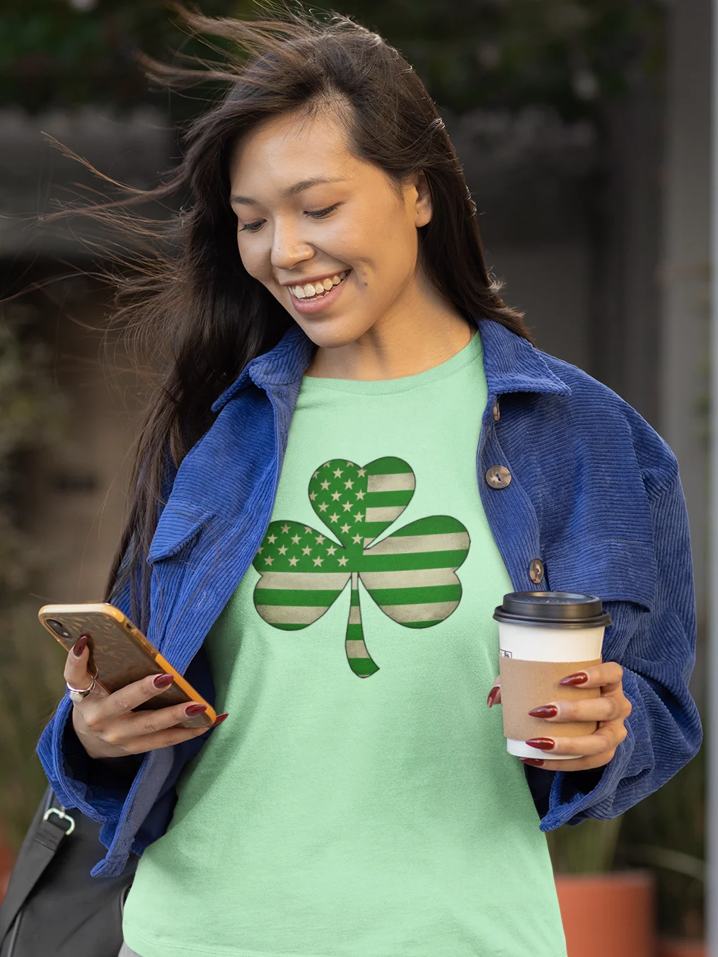 American Flag Shamrock Tee product image (8)