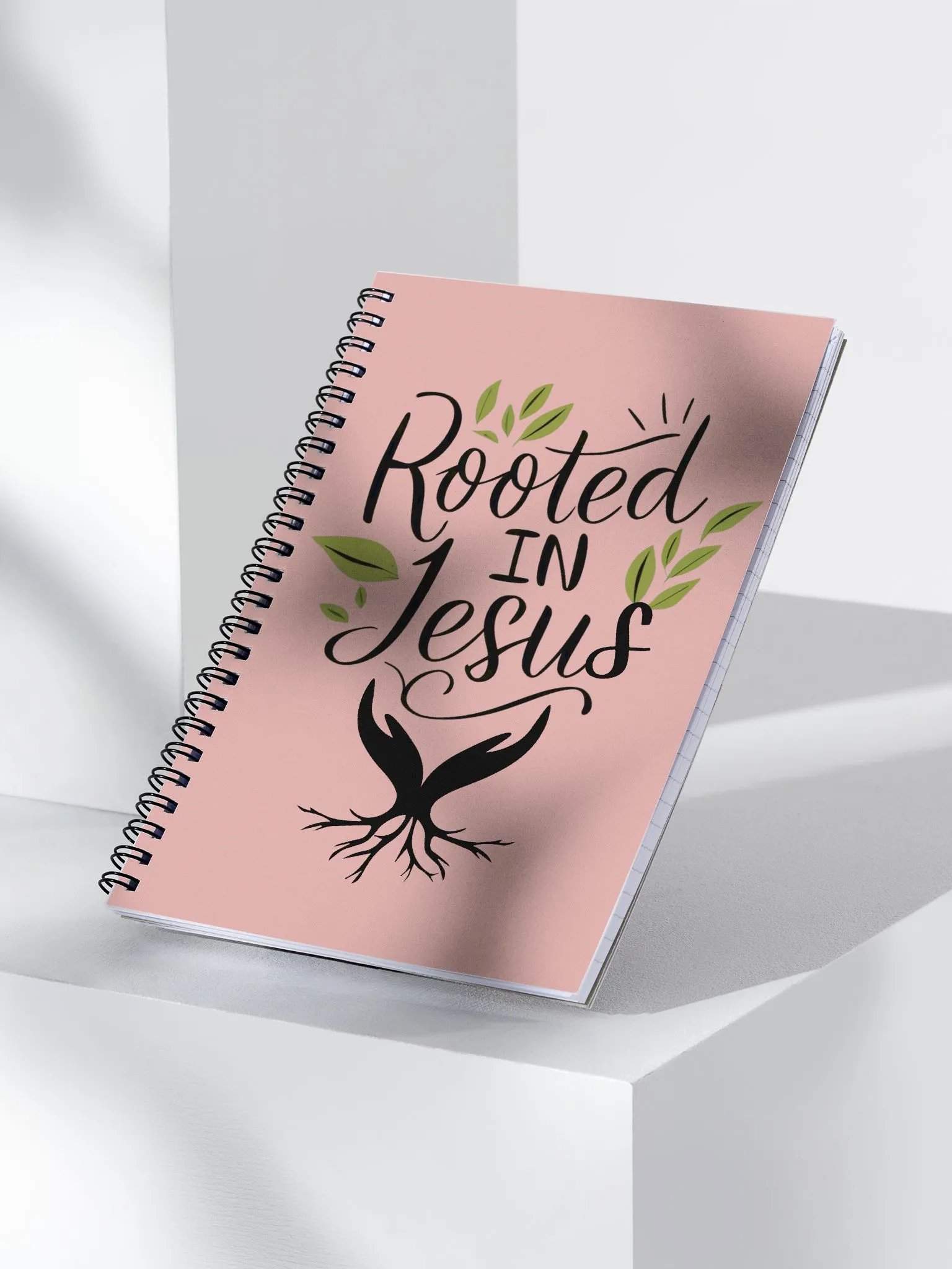 Rooted In Jesus Spiral Notebook product image (3)