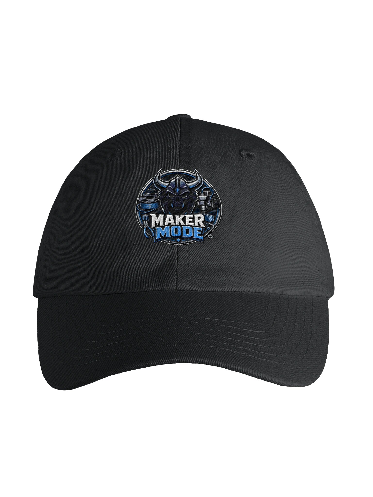 Valucap Youth 'MAKER MODE' Dad Hat — Horned Skull Emblem product image (2)