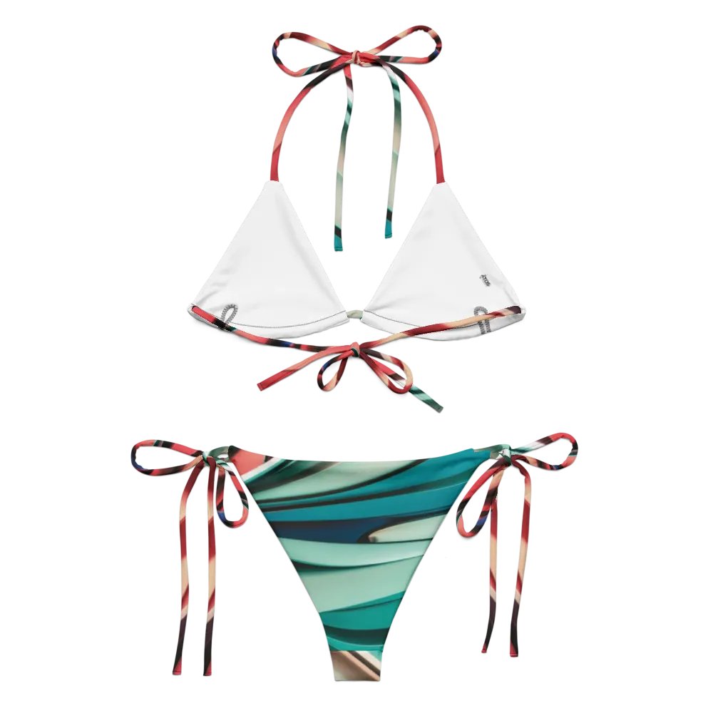 TDS Music Recycled String Bikini Set in Abstract Colors (2XS-6XL) product image (4)