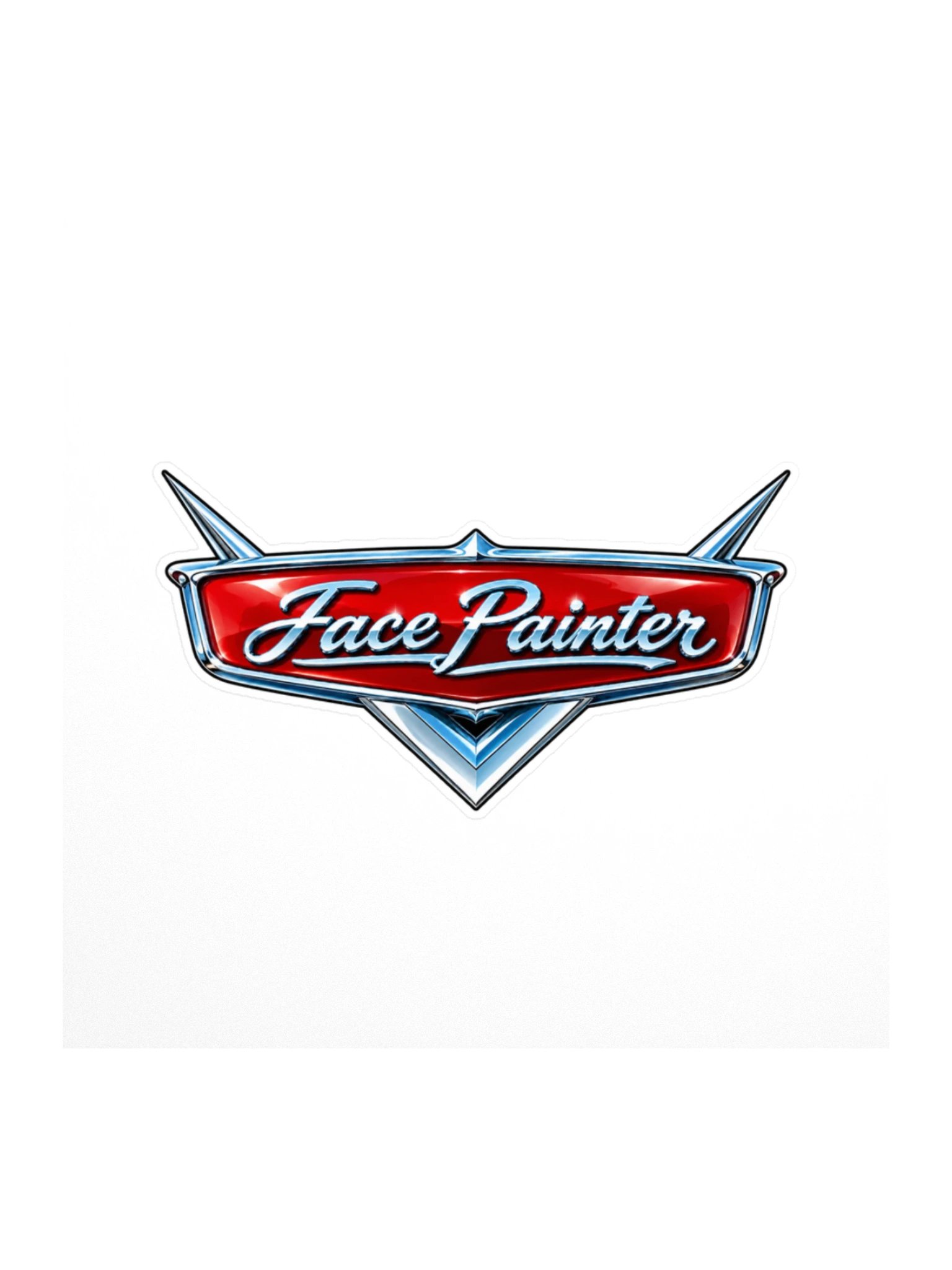 Face Painter Full Throttle Kiss Cut Sticker product image (1)