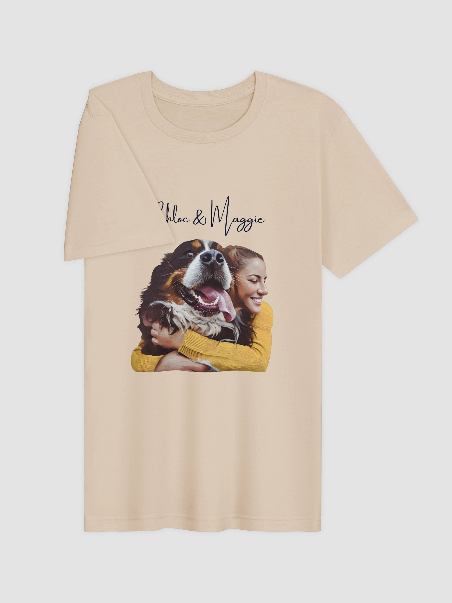 Custom Pet and Owner Photo T-Shirt product image (3)