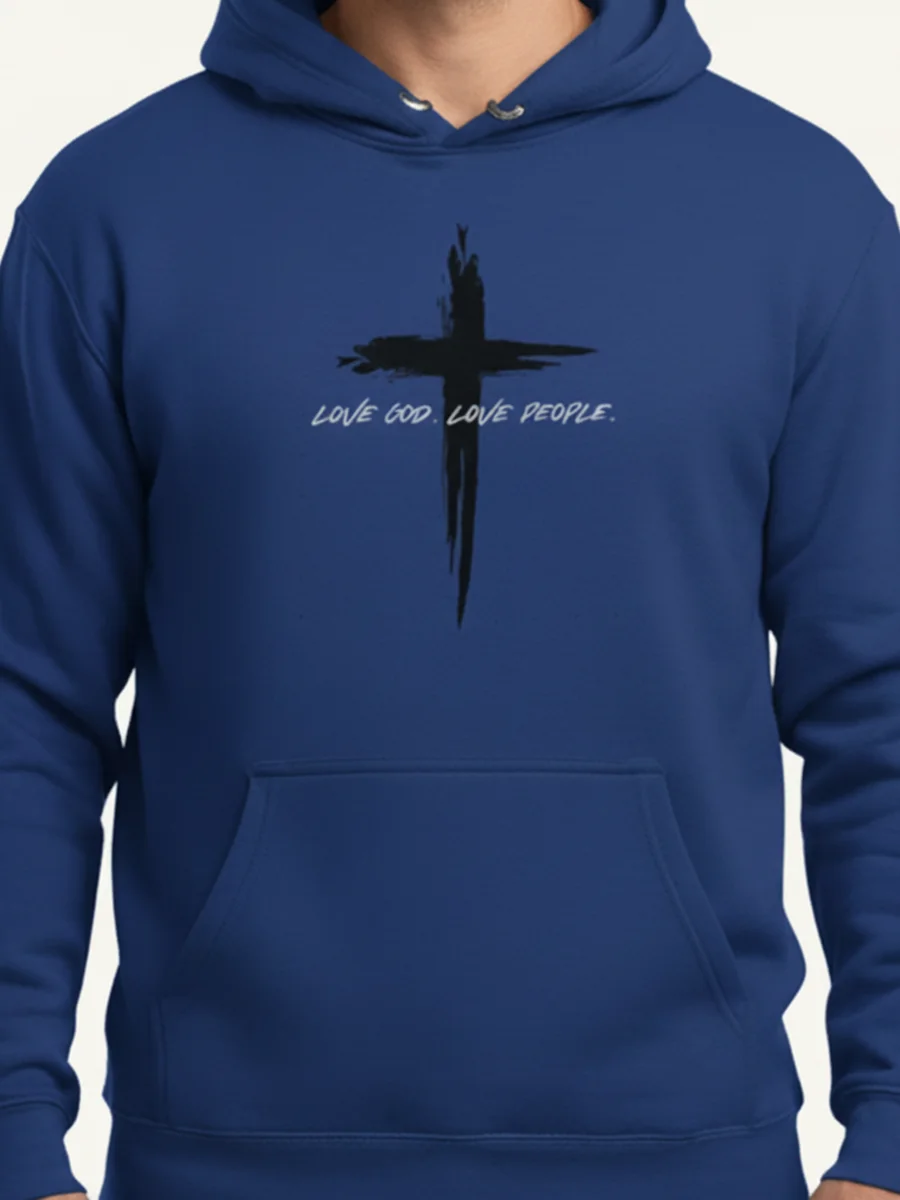 LOVE GOD UNISEX HOODIE product image (5)