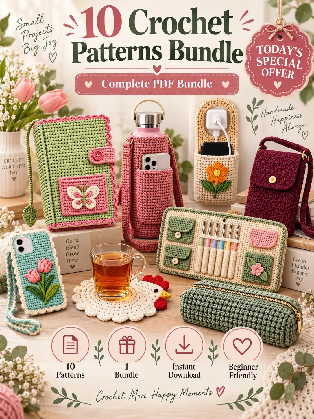 10 Crochet Patterns Bundle product image (1)