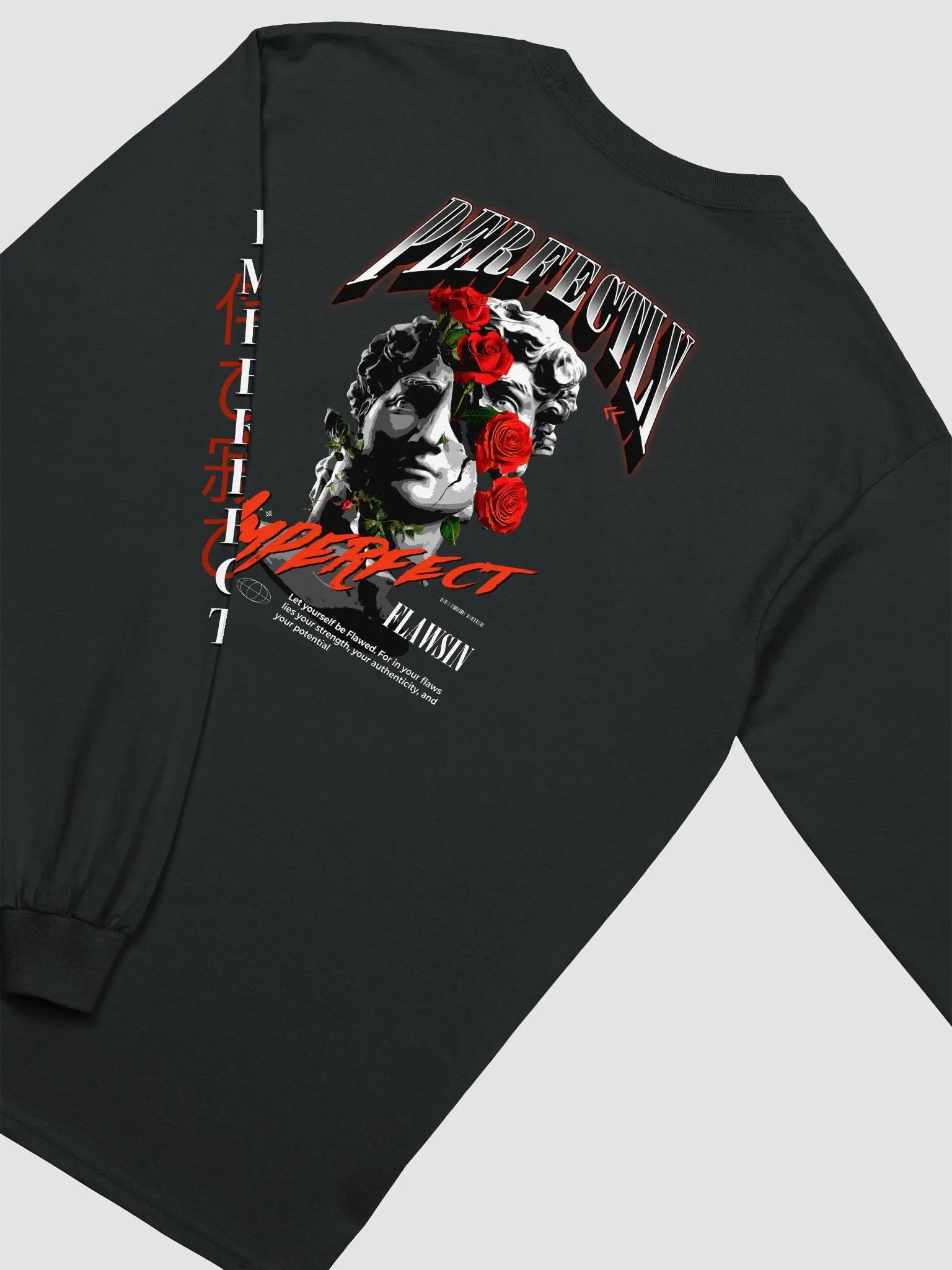 Perfectly Imperfect (Wabi-Sabi) Gildan Ultra Cotton Long Sleeve T-Shirt) product image (4)