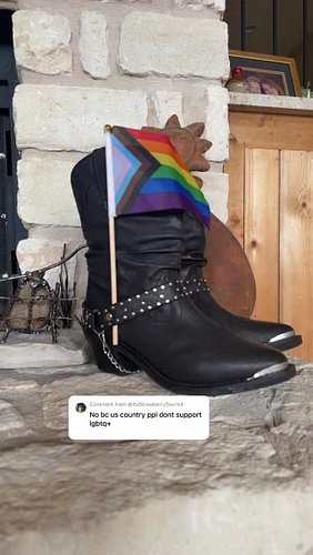 Fake-ass post 9/11 country fans suuuuuck. Country has always been queer!! #lgbtq #pride #countrymusic