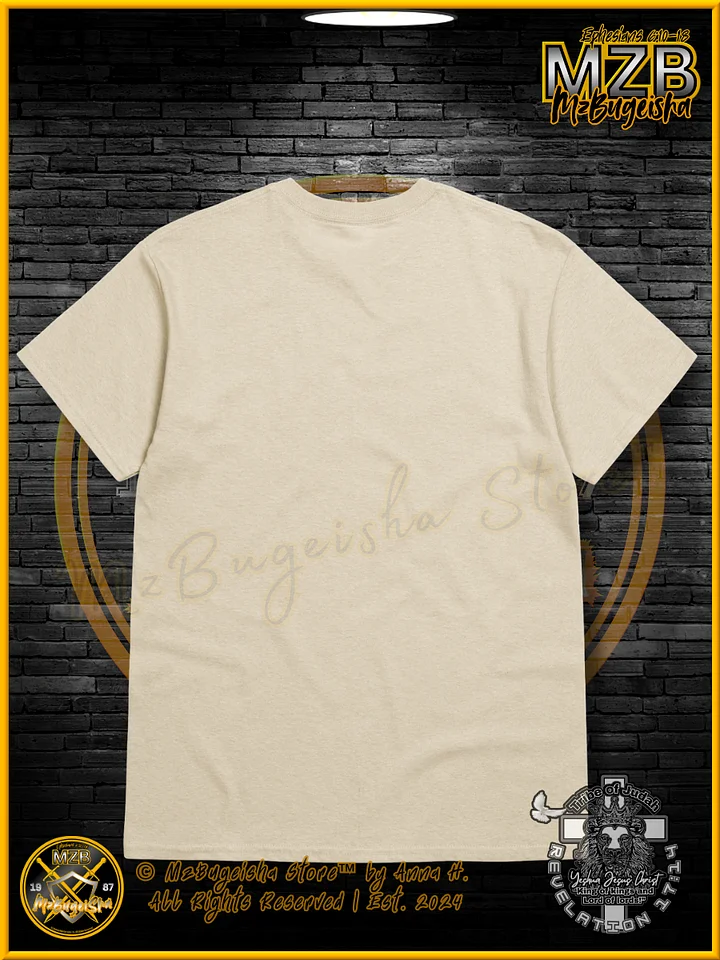 T-Shirt - MzBugeisha™ "Yeshua Jesus Christ King of kings " [V2/sand] Faith Based T-Shirt By Anna H. product image (2)