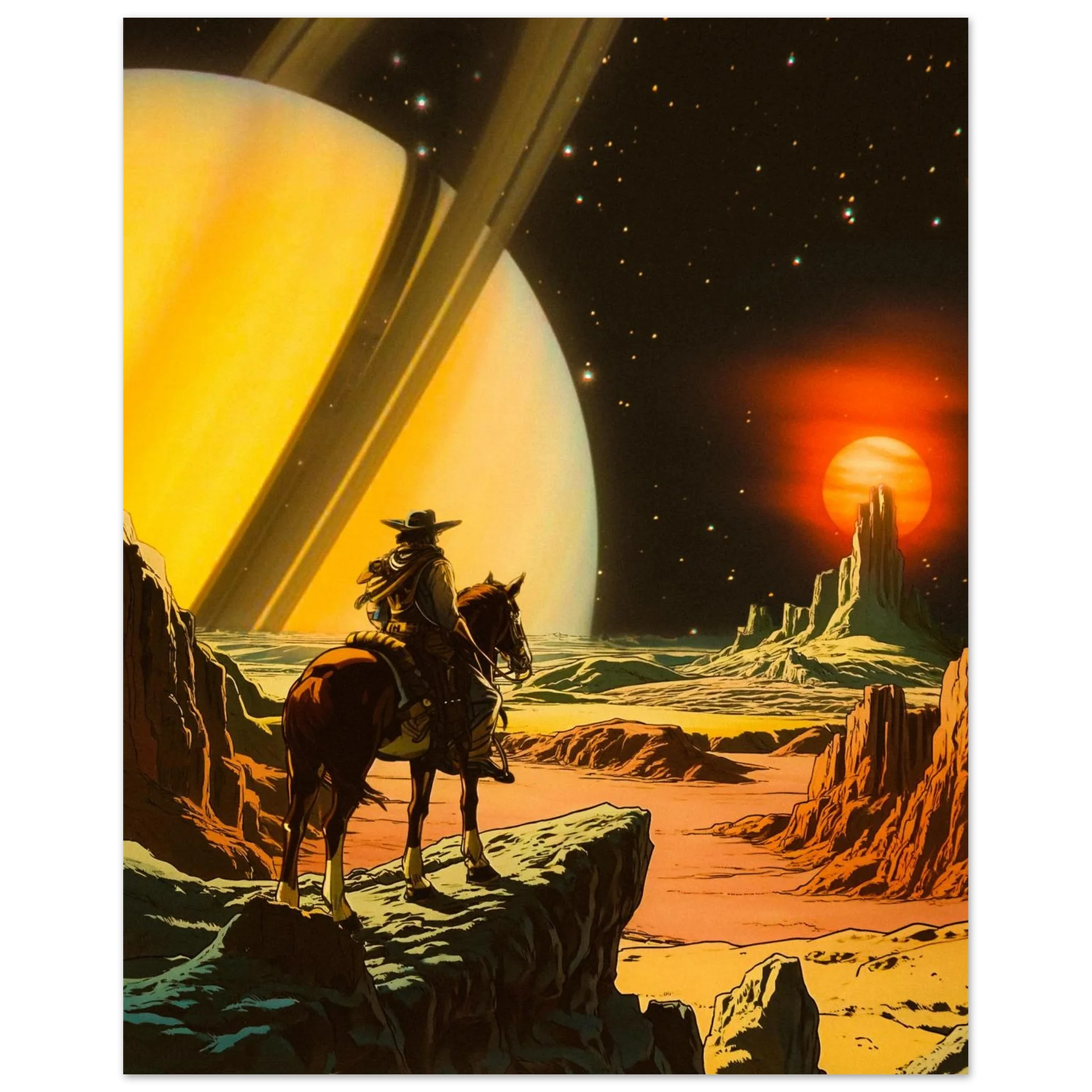 Cosmic Cowboy Wall Art
