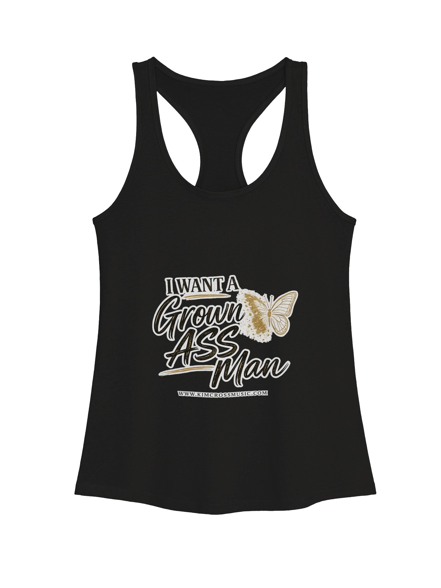 I Want a Grown Ass Man Women's Racerback Sport Tank product image (2)