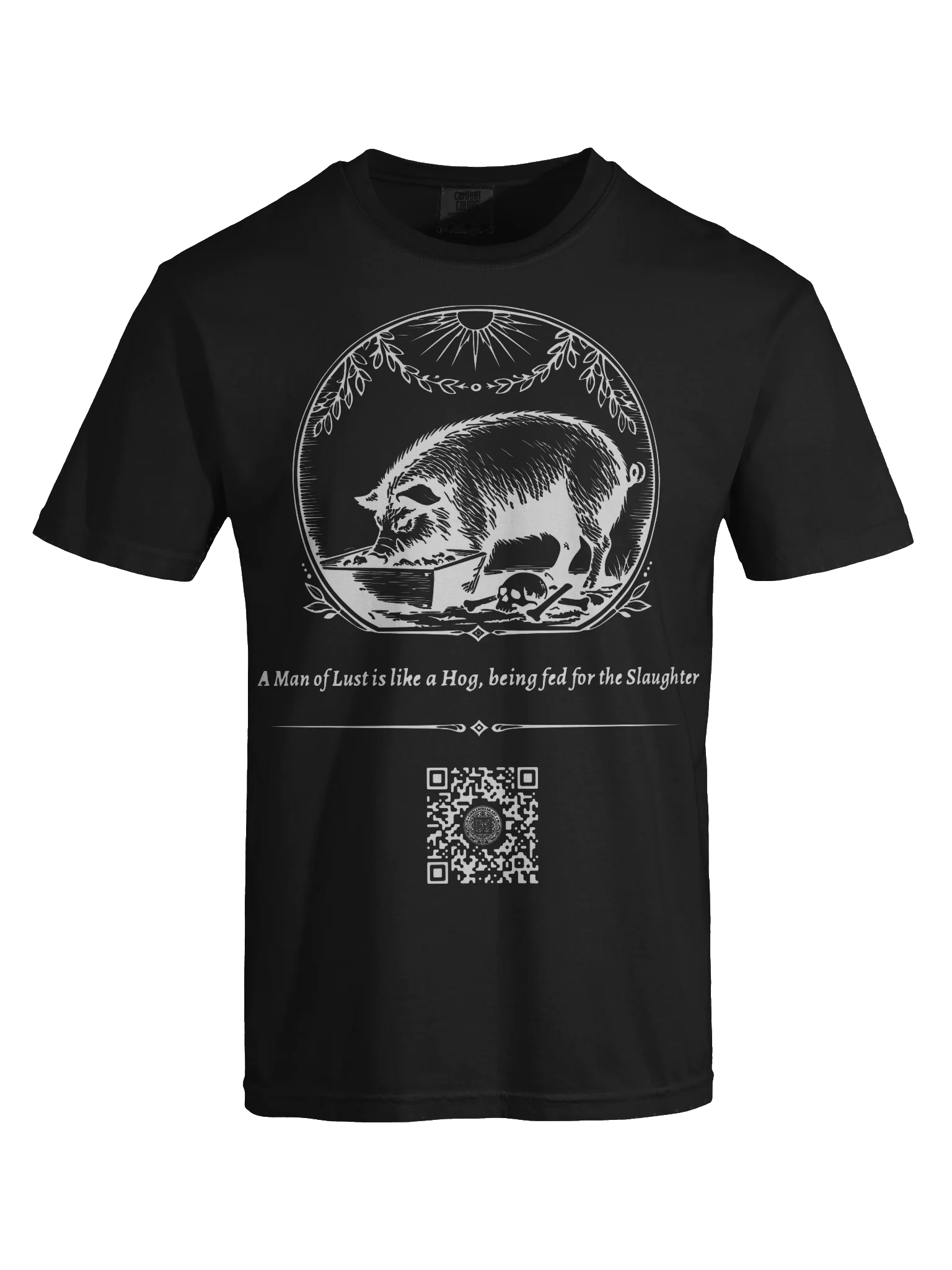 Fed for Slaughter (White on Black/Color) product image (7)