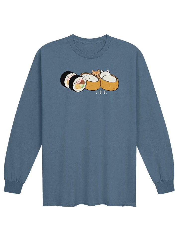 Inari Sushi and Futomaki Cat - Unisex Adult Long Sleeve T-shirt product image (10)