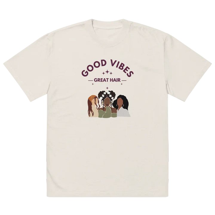 Good Vibes Great Hair Oversized T-Shirt product image (14)