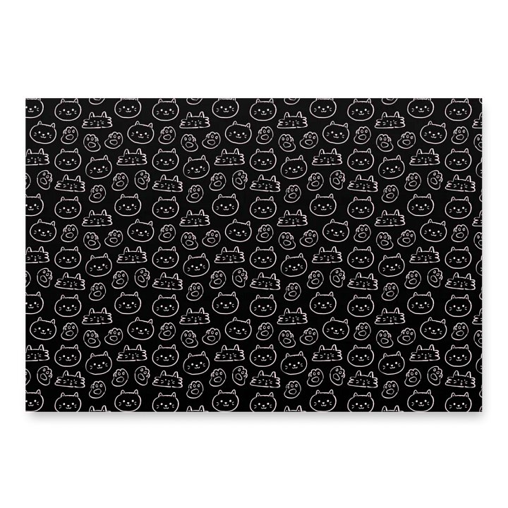 Midnight Kitty Wrap Paper (Set of 3) product image (2)