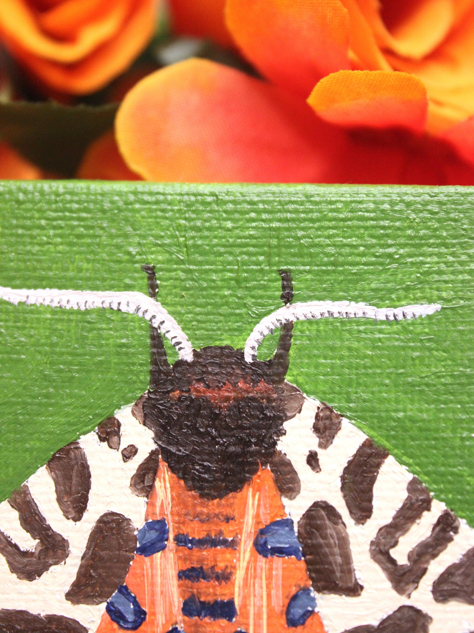 Garden Tiger Moth Mini Oil Painting product image (3)