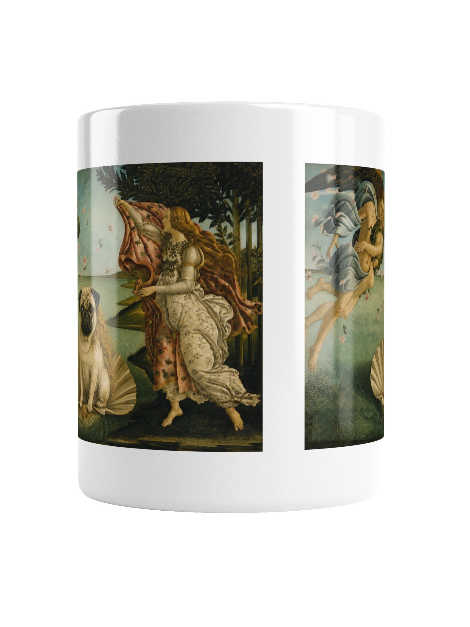Pug The Birth of Venus Mug product image (2)