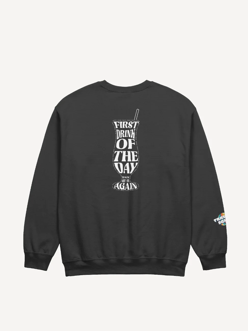 First Drink Of The Day Crewneck Sweatshirt product image (2)