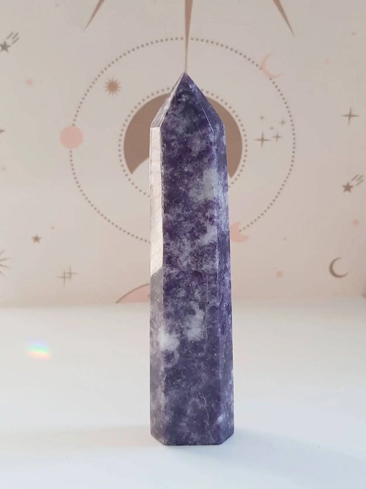 16 cm lepidolite tower product image (2)