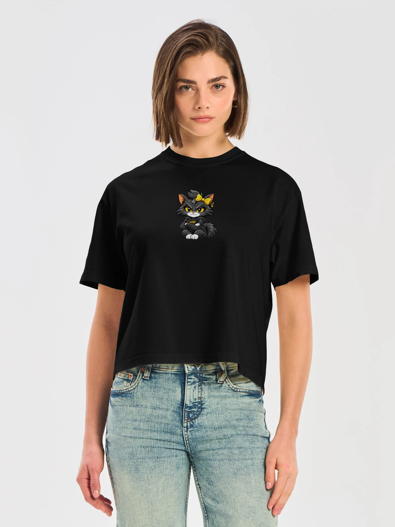 Female daCAT Boxy Tee product image (5)