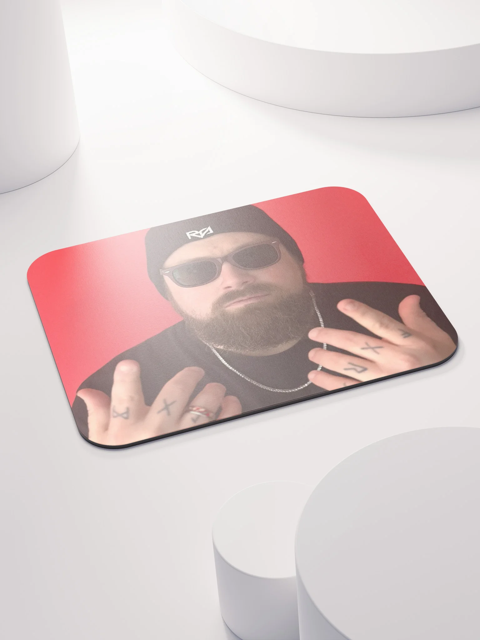 Raspberry Sky Red Mouse Pad product image (4)