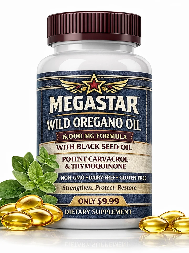 🔴⚫🟢 MEGASTAR WILD OREGANO SEED MIX with BLACKSEED OIL PILLS product image (2)