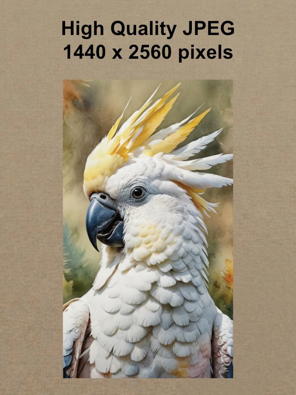 Cockatoo Phone Wallpaper product image (2)