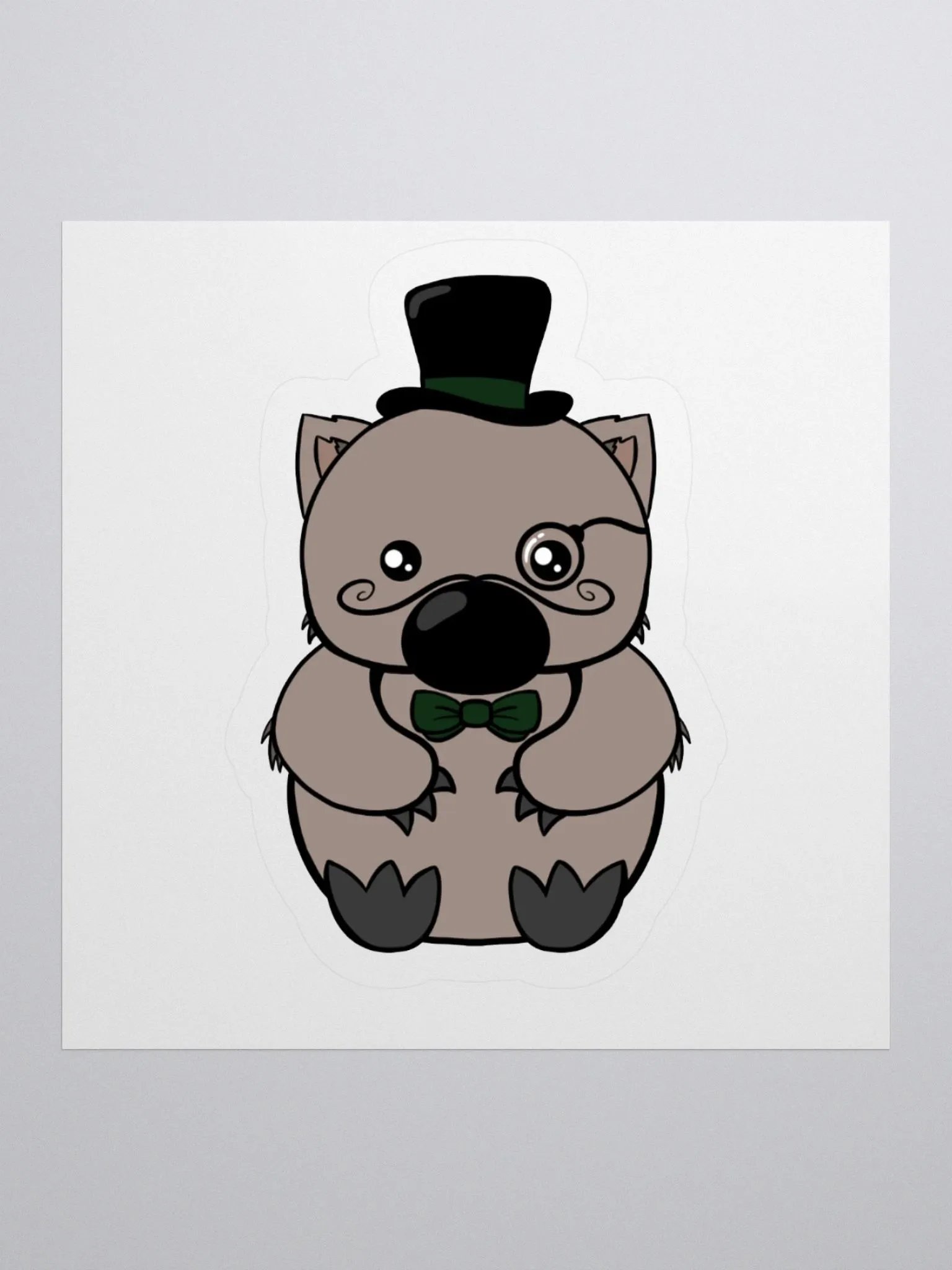 Gentlemanly Wombat Sticker product image (1)
