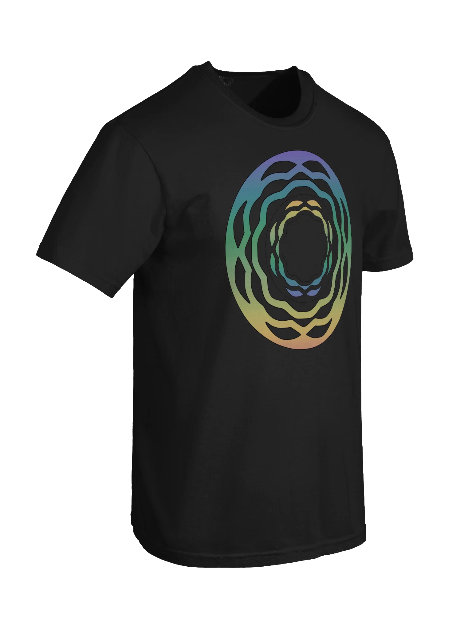 Rainbow disk T-shirt product image (12)