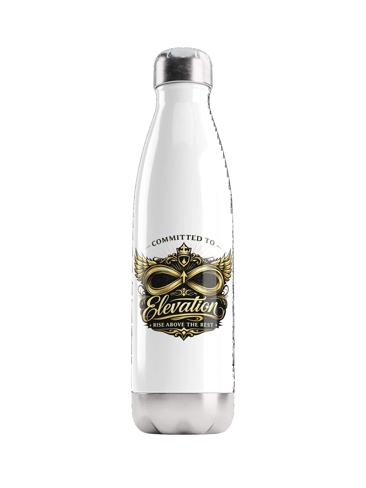 Committed To Elevation — Stainless Steel Water Bottle (Rise Above The Rest) product image (1)